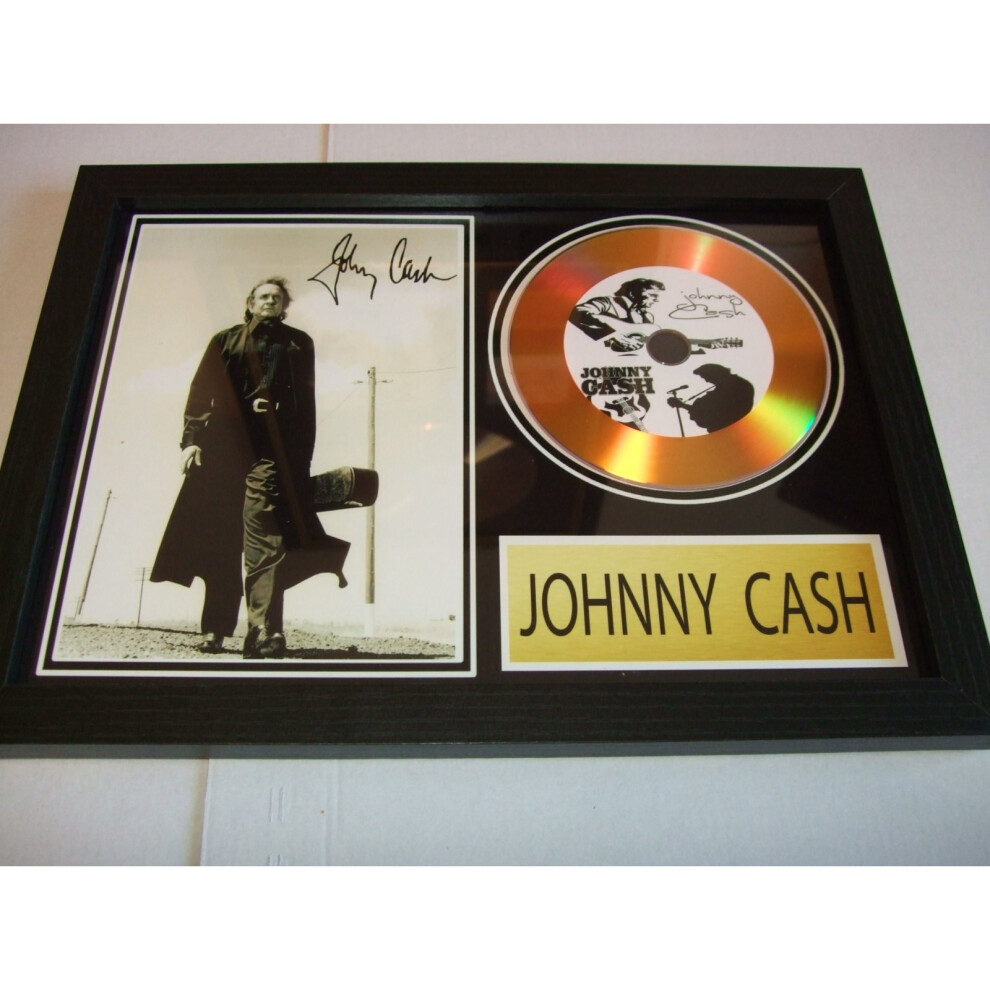 JOHNNY CASH  SIGNED DISC