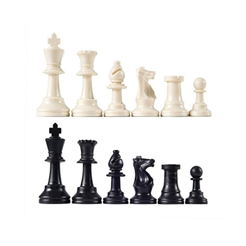 Heavy Tournament Quality Triple Weighted Staunton Chess Pieces with 3 3/4" King