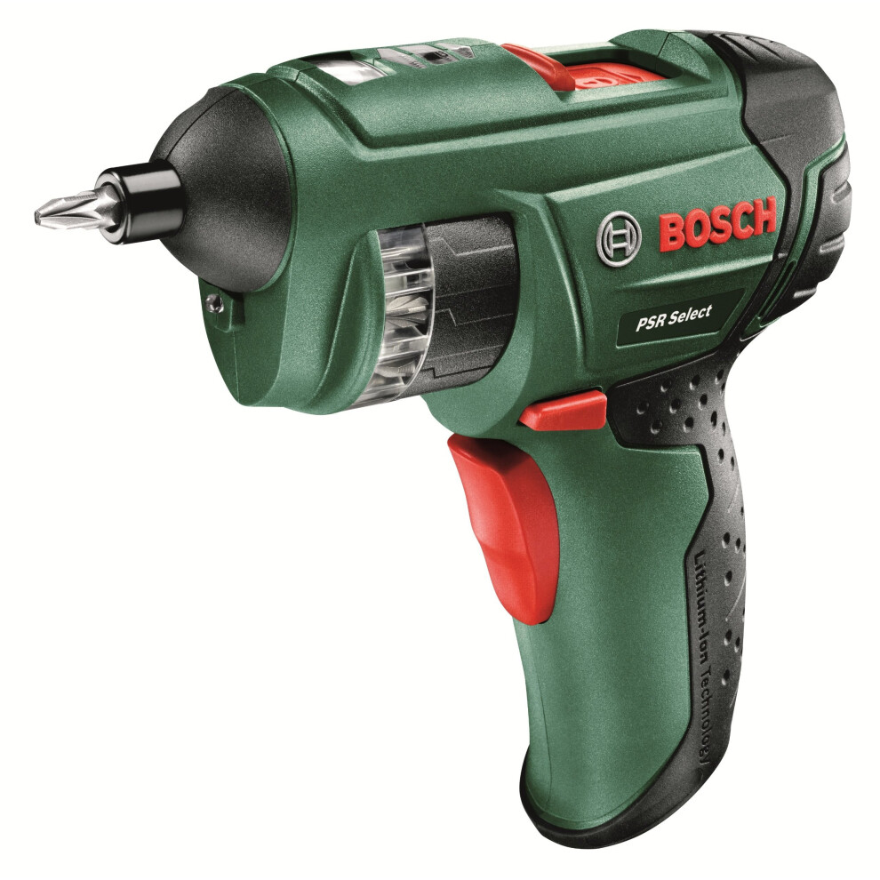 Bosch PSR Select Cordless Screwdriver with Integrated 3.6 V Lithium-Ion Battery