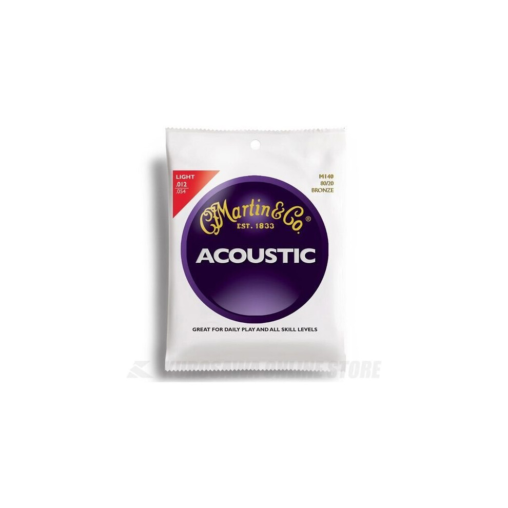 Martin 80/20 Bronze Acoustic Guitar Strings - Light