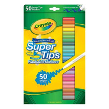 Crayola Super Tips Washable Markers-50/Pkg - "Styles May Vary"