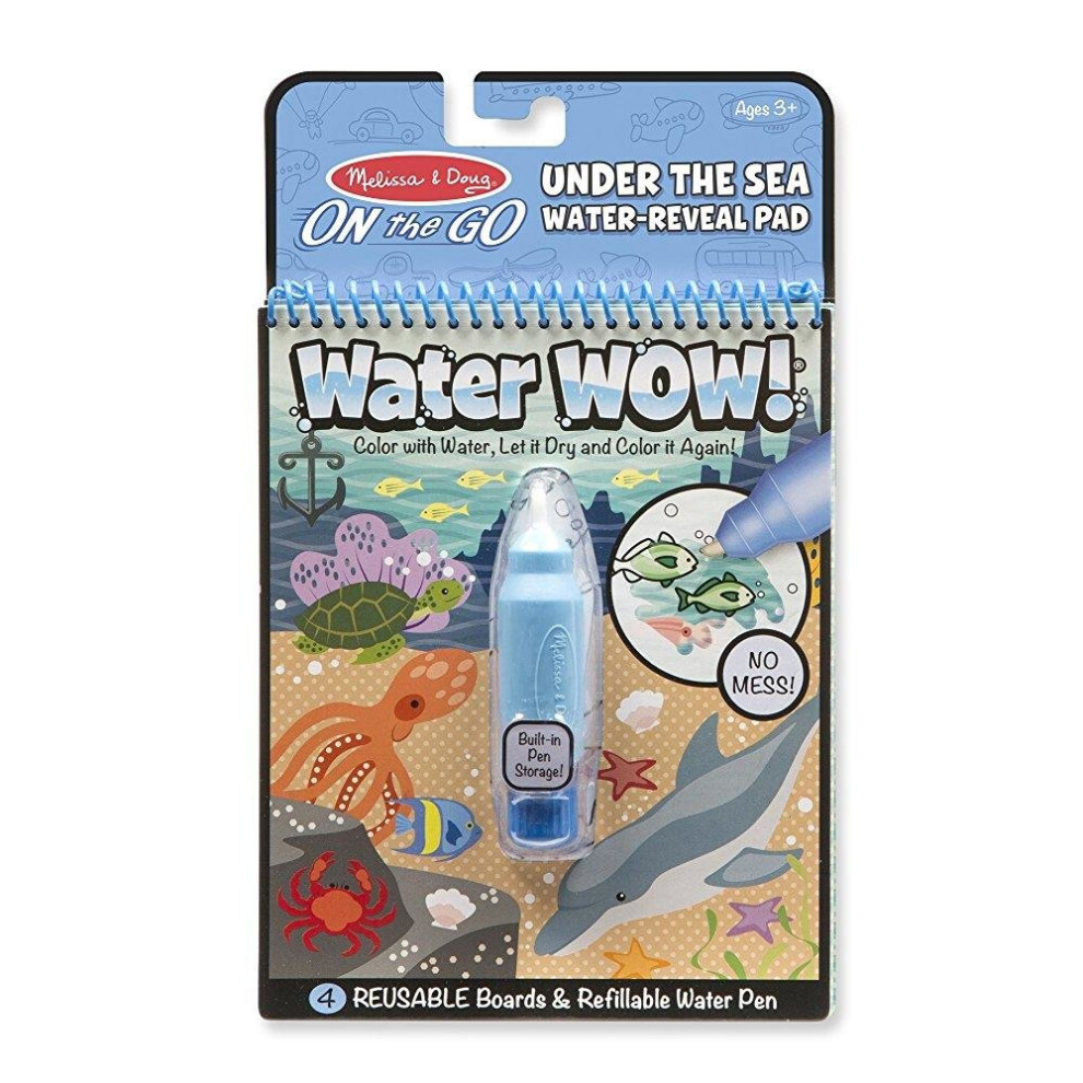 Melissa & Doug On the Go Water Wow! Reusable Water-Reveal Activity Pad - Under the Sea