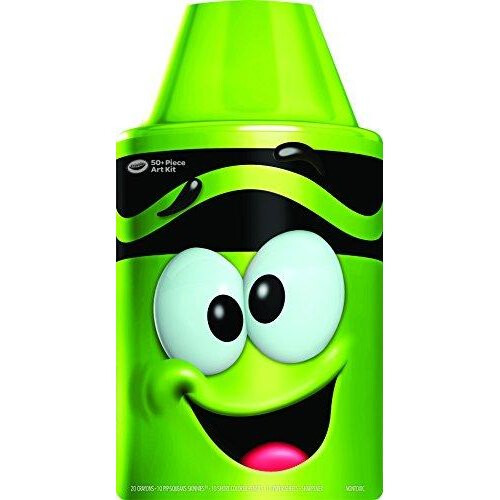 Crayola Crayola Tip Tool Kit, Electric Lime, 50 Art Tools and Paper, Tip Character Case, Makes a Great Gift!