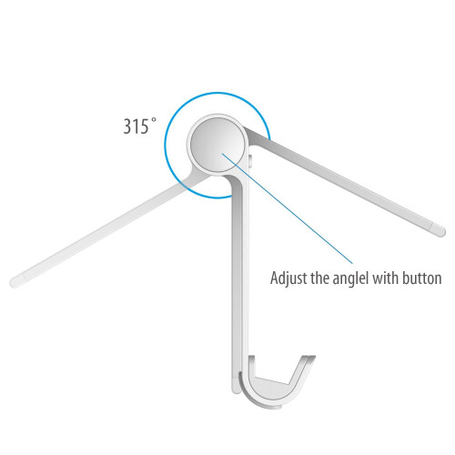JETech Multi-Angle Portable Stand for 4 to 10" Tablet (iPad and Tab) (Silver) 2
