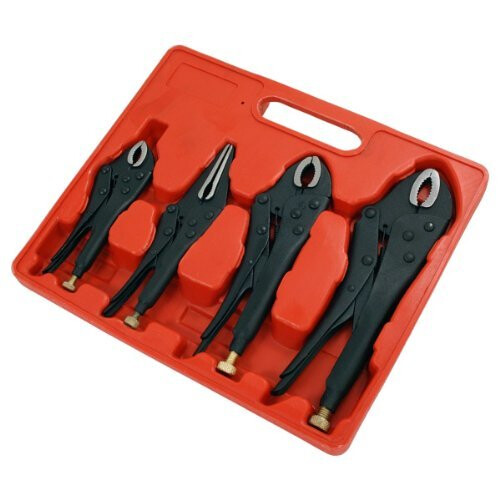 Neilsen Neilsen CT0980 Locking Mole Grip Pliers - Black (4-Piece) 1