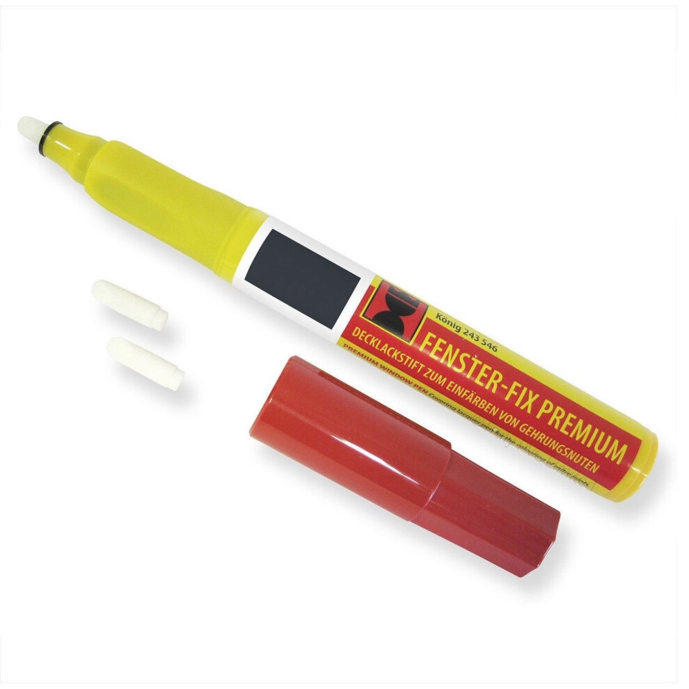 (Anthracite Grey) Konig Touch Up Pens for uPVC Windows, Doors & Frames