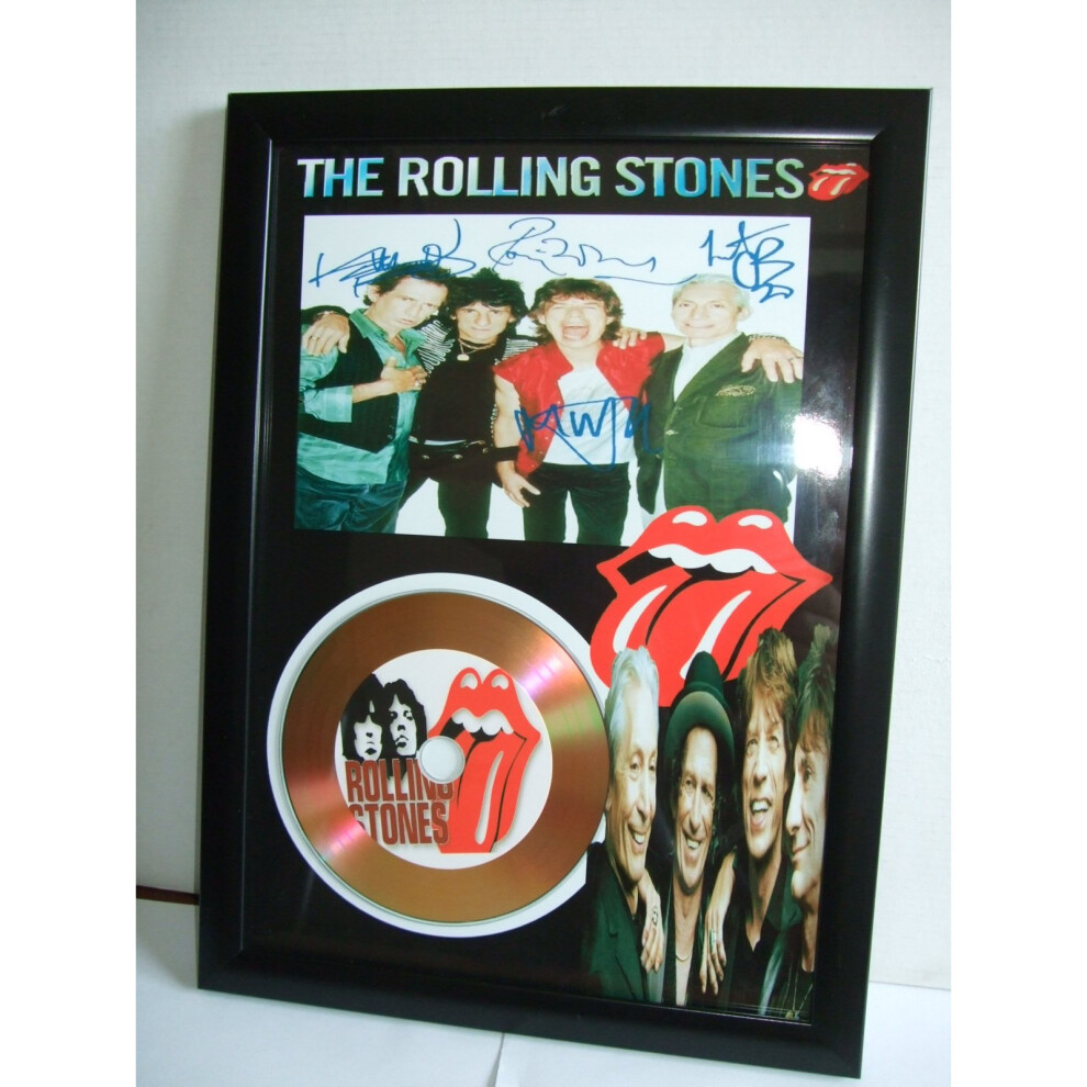 THE ROLLING STONES  SIGNED DISC