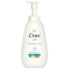 Dove Shower Foam, Sensitive Skin, 13.5 oz