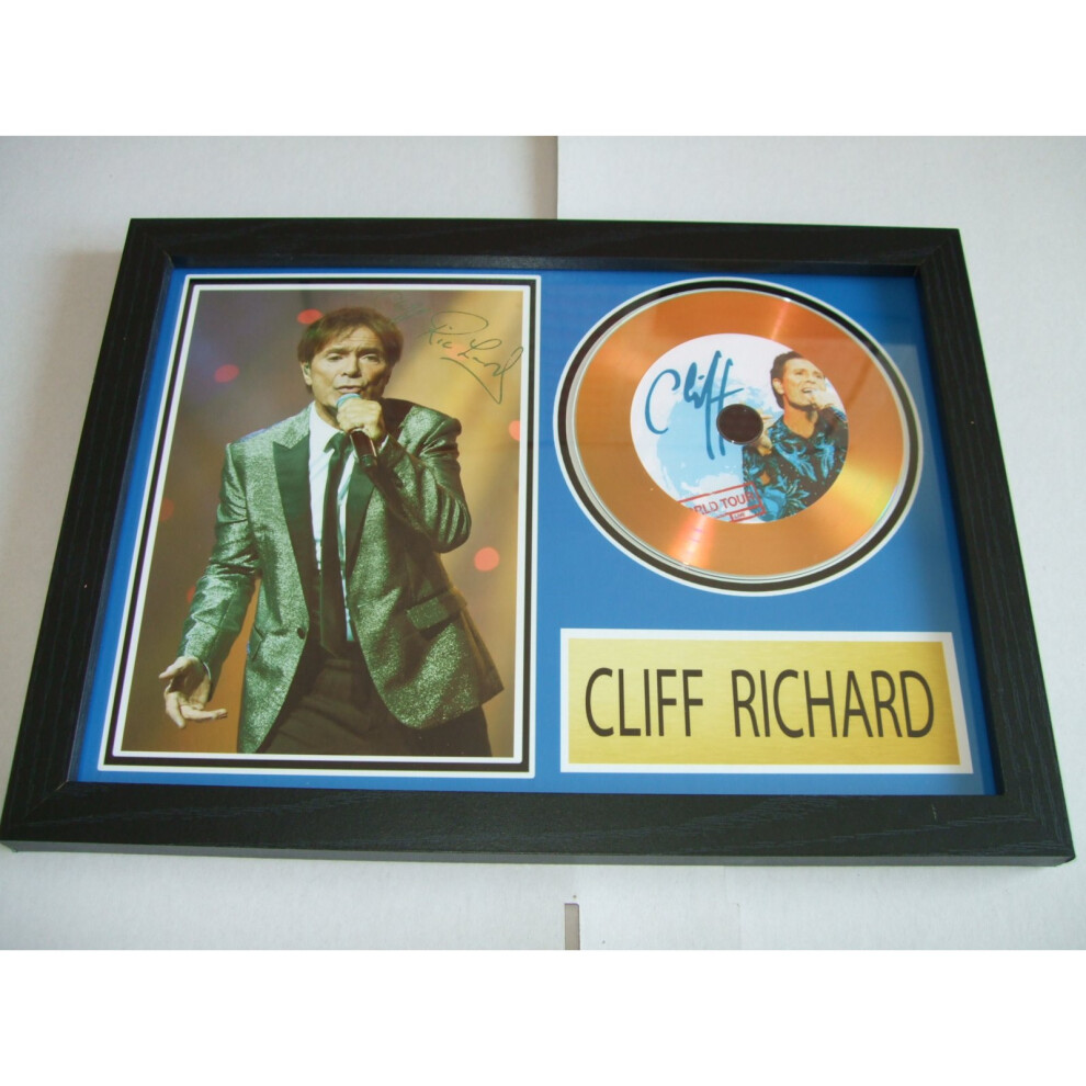 CLIFF RICHARDS SIGNED DISC
