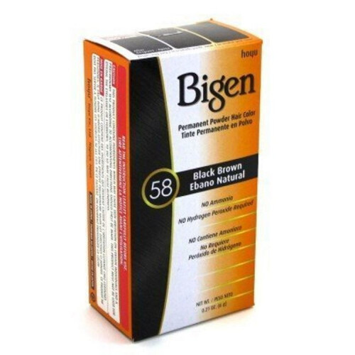 Bigen Bigen Permanent Powder Hair Colour Black Brown (58)