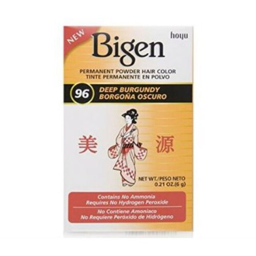Bigen Bigen Μόνιμη βαφή μαλλιών σε σκόνη Βαθύ μπορντό (96)