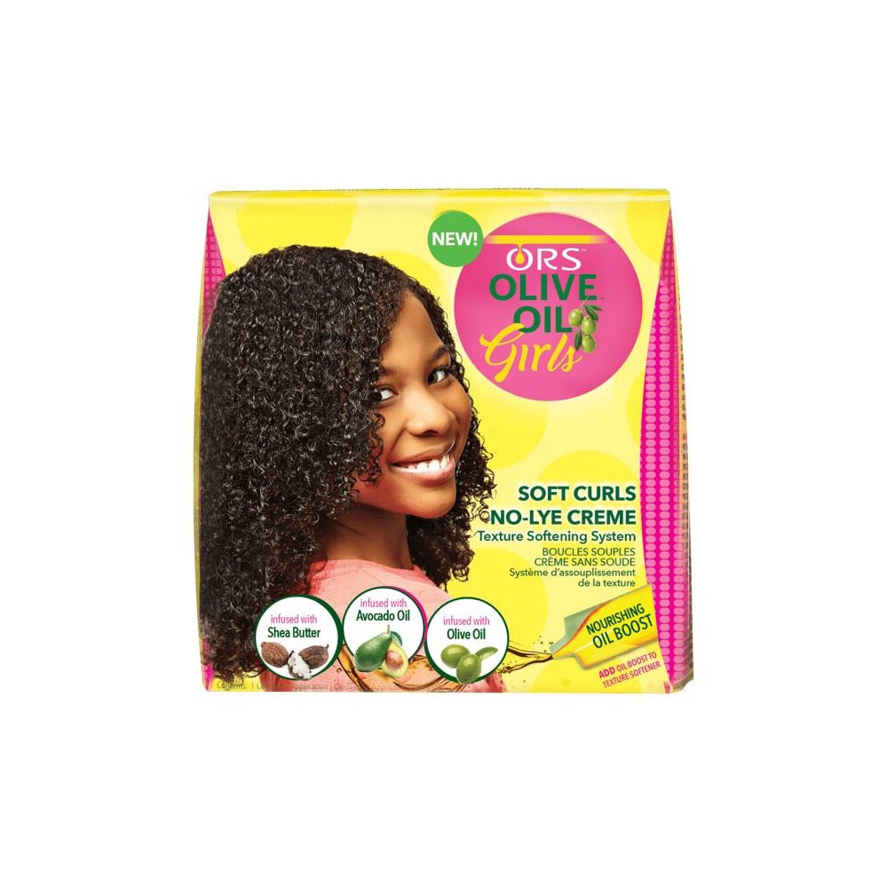 Organic Root Stimulator Ors Olive Oil Girls Soft Curls No-Lye Crã¨Me Texture Softner