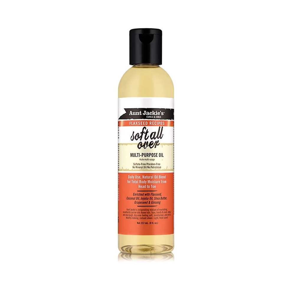 Aunt Jackie's Flaxseed Soft All Over Multi-Purpose Oil 237Ml