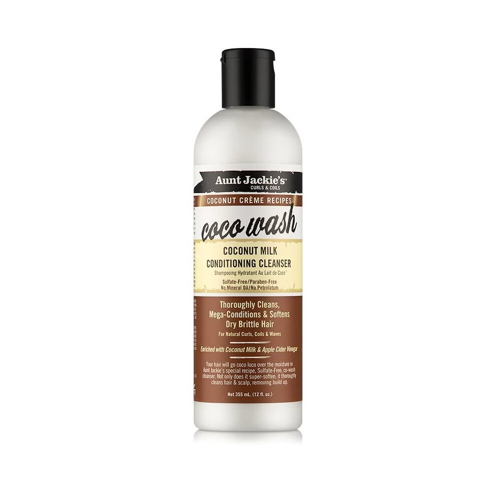 Aunt Jackie's Coco Wash Coconut Milk Conditioning Cleanser 355Ml