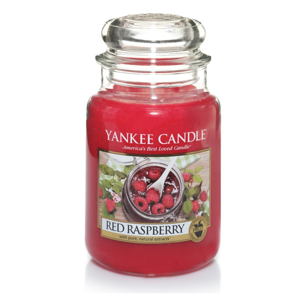 Yankee Candle Raspberry Jar Candle, Large - Red