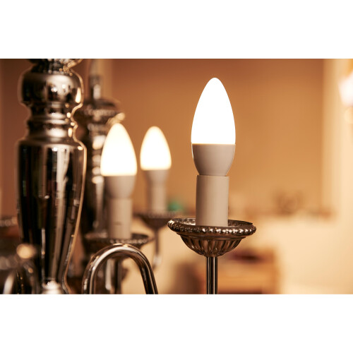 Philips Philips LED E14 Small Edison Screw Candle Light Bulb - Warm White, Pack of 6 2