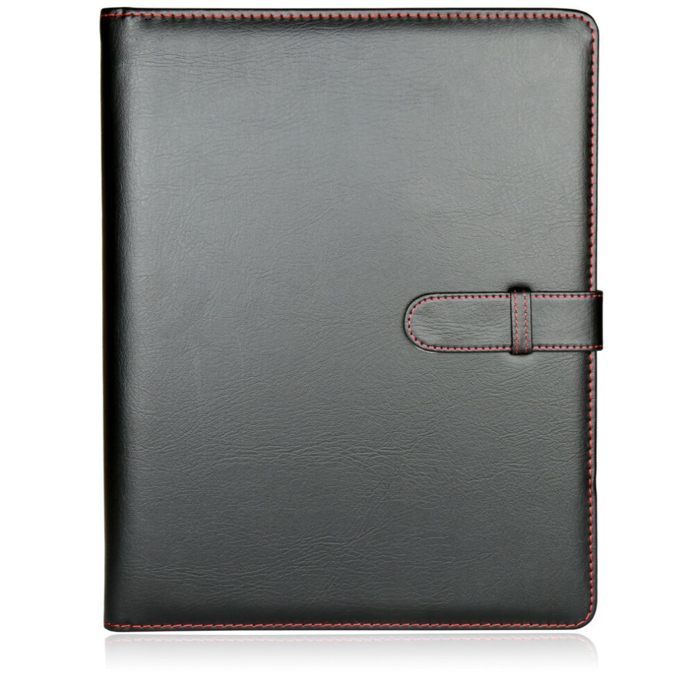 H&S 40 Pockets A4 Presentation Folder Ring Binder Faux Leather