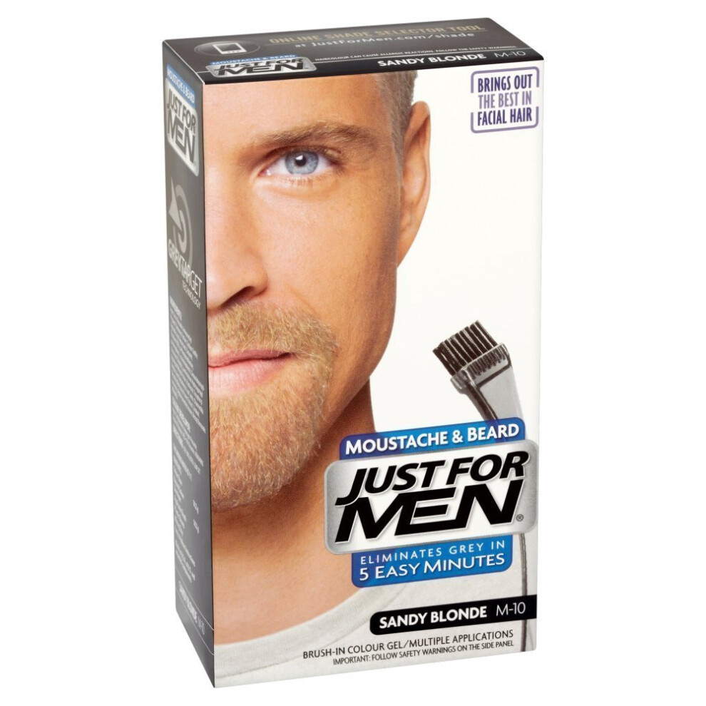 Just For Men M10 Moustache and Beard Facial Hair Color Sandy Blonde