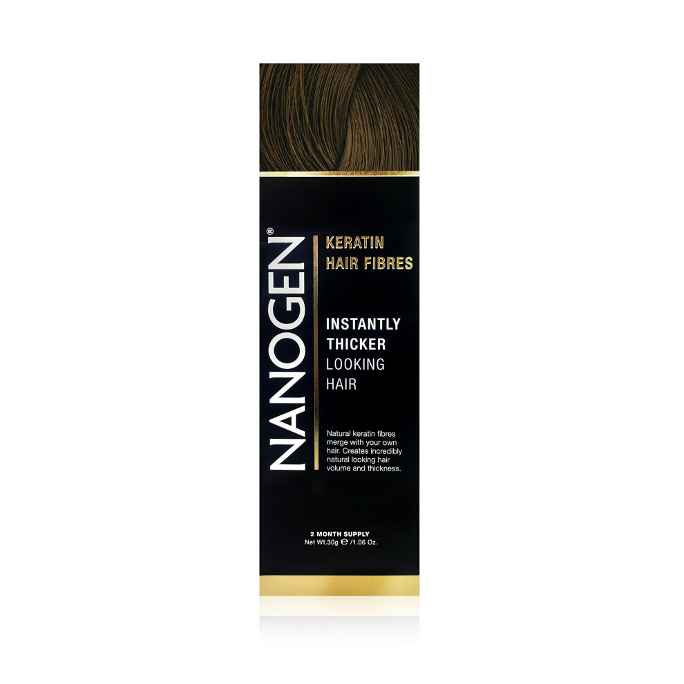Nanogen Keratin Thickening Hair Fibres, 30 G, Medium Brown