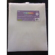 Darice "Canvas Designer" 7 Count Plastic Canvas Sheets - 13.5" x 10.5" (34.3cm x 26.7cm) - Pack of 12