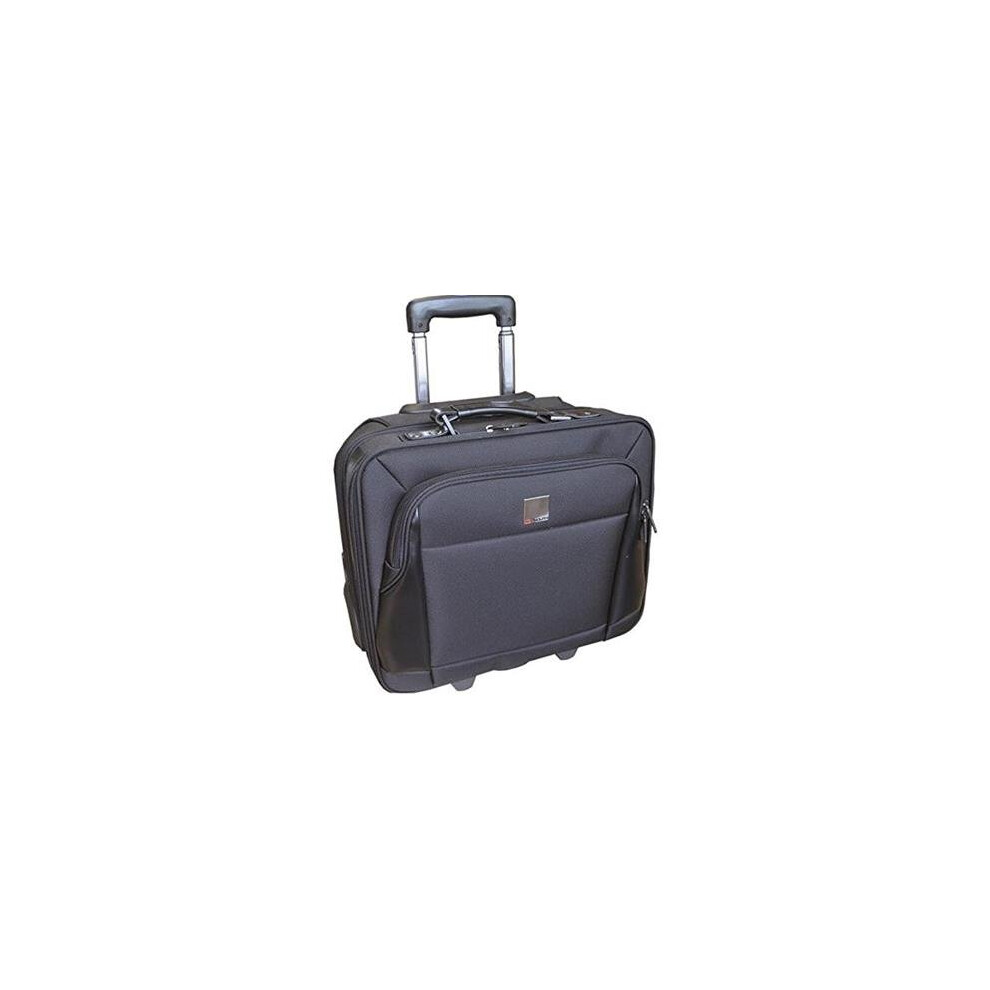 Monolith Executive Business Laptop Overnight Case Wheeled with Telescopic Handle Black Ref 3005