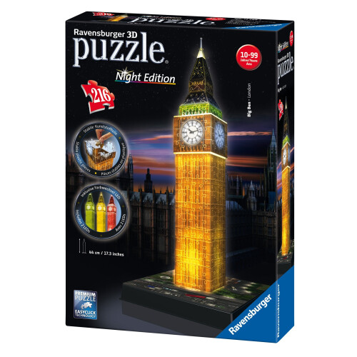 Ravensburger Ravensburger Big Ben - Night Edition, 216pc 3D Jigsaw Puzzle®