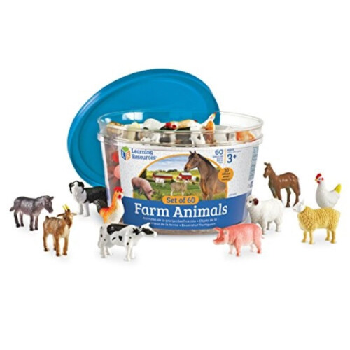 Learning Resources Learning Resources LER0810 Farm Animal Counters, Set of 60