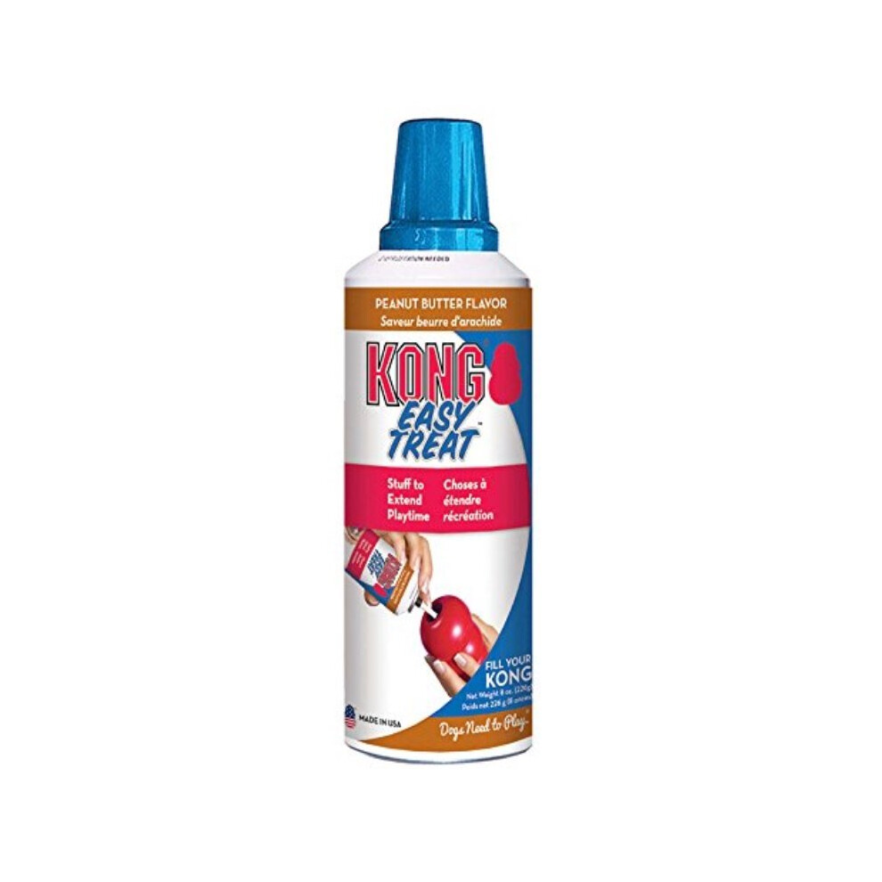 Kong Easy Treat Peanut Butter For Stuffed Kongs - No-Mess, Easy-Dispense, Usa-Made, Freeze To Extend Play