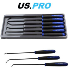 US PRO 6pc Long Reach Pick And Hook Set For O Rings Hoses Clips Seals