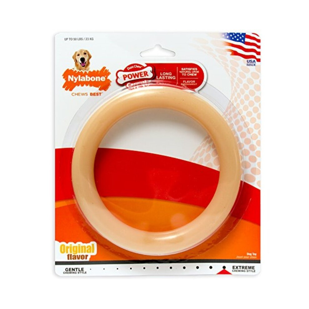 Nylabone Giant Original Flavored Ring Bone Dog Chew Toy