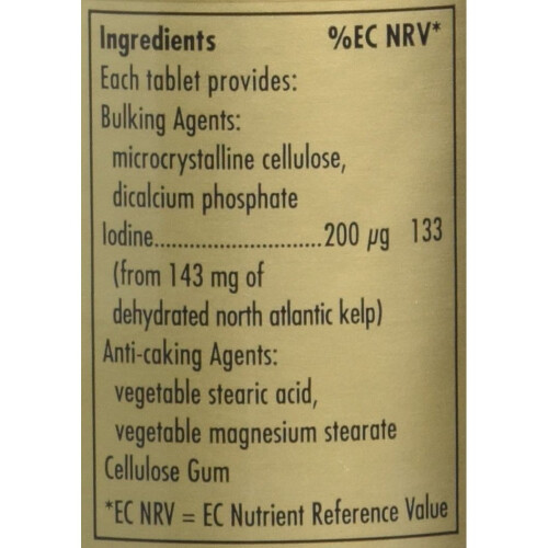 Solgar Nordatlantischer Kelp 200 mcg 250 Tabletten Solgar 1