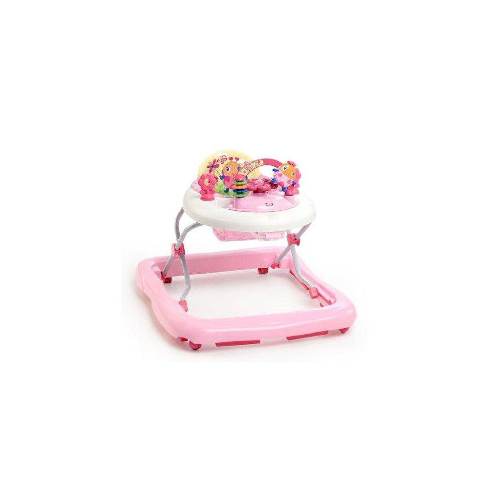 Bright Starts Walk-A-Bout Walker: Juneberry Delight - Pink Baby Walker with Removable Toy Station, Lights & Melodies | ADIB00GSX1VN8