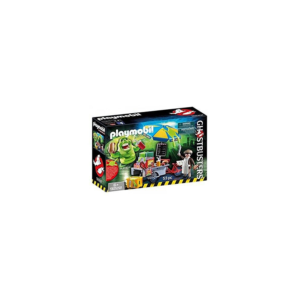 Playmobil Slimer With Hot Dog Stand - Ghostbusters Collectible Figure Set