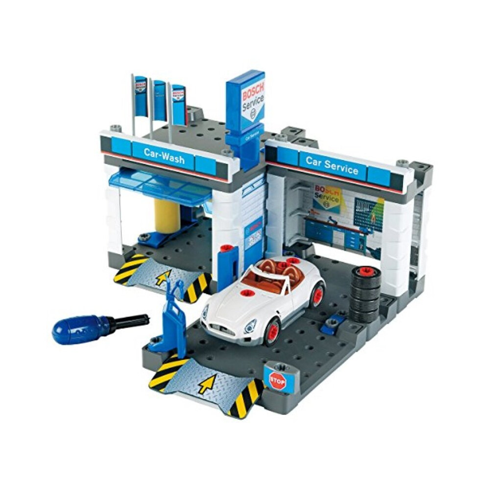 Theo Klein Bosch Car Repair with Car Wash Playset