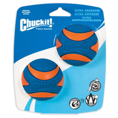 Chuckit! Chuckit Ultra Squeaker Ball Medium 2-pack