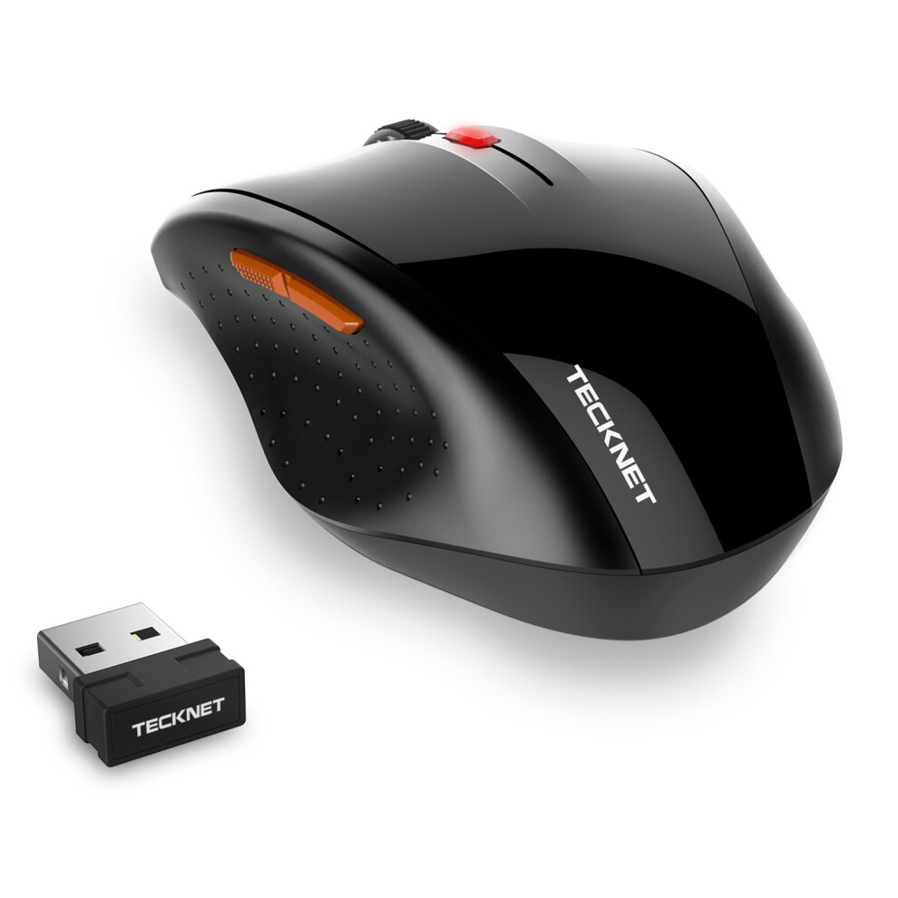 Tecknet Black M002 Truewave Wireless Mouse 2.4G