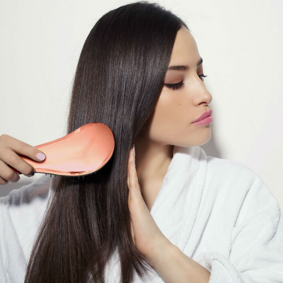 Lily England Gold #1 Best Detangling Brush - Detangler Hair Brush Rose
