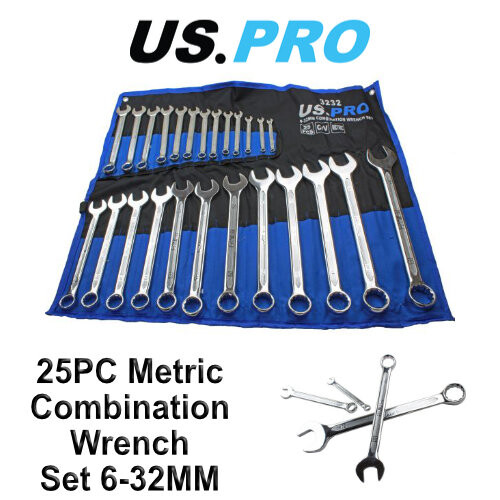 us pro US PRO 25pc Metric Combination Spanner Wrench Set 6 - 32mm 3232