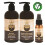 Beard Shampoo Conditioner Face Moisturiser Oil Complete Triple Pack Vegan 1