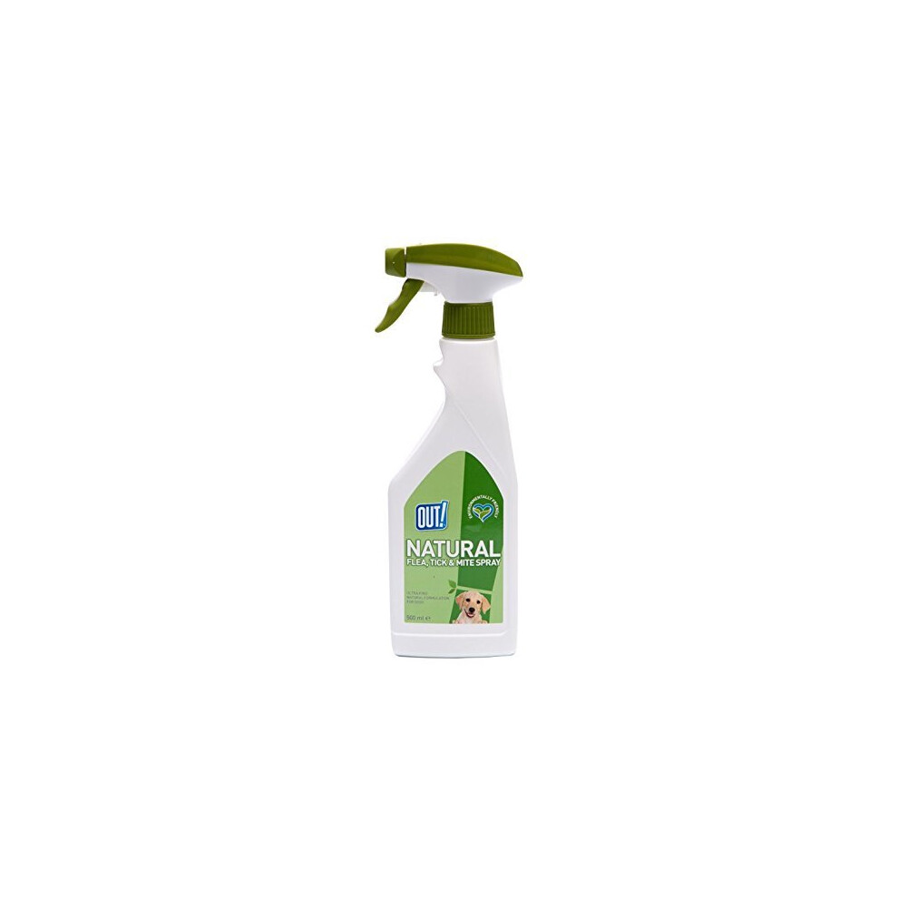 OUT! Natural Flea, Tick & Mite Spray Treatment - 500ml