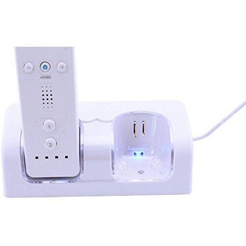 Dual Charging Station Dock for Nintendo Wii - White 1