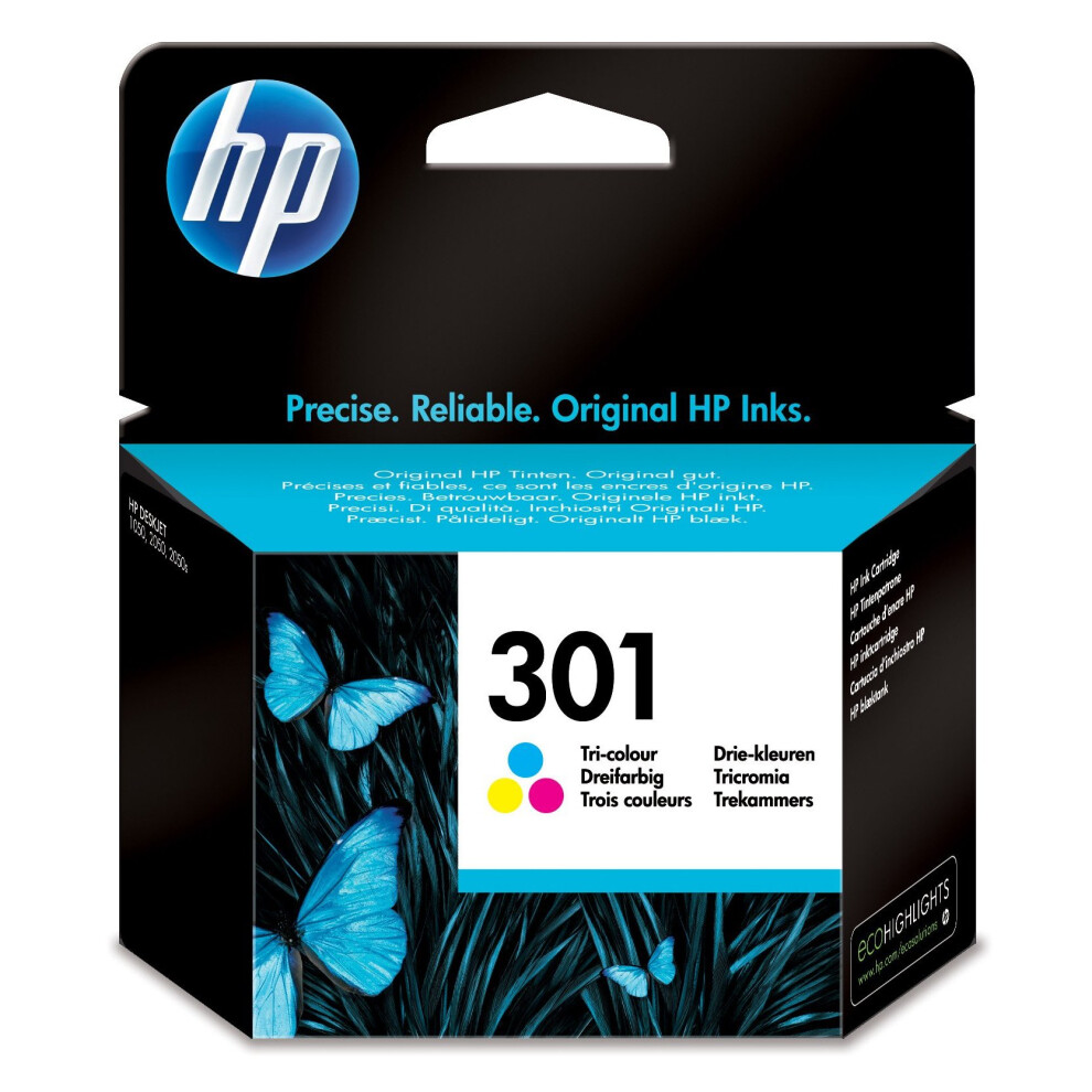 HP 301 Tri-color Original Ink Cartridge (CH562EE)