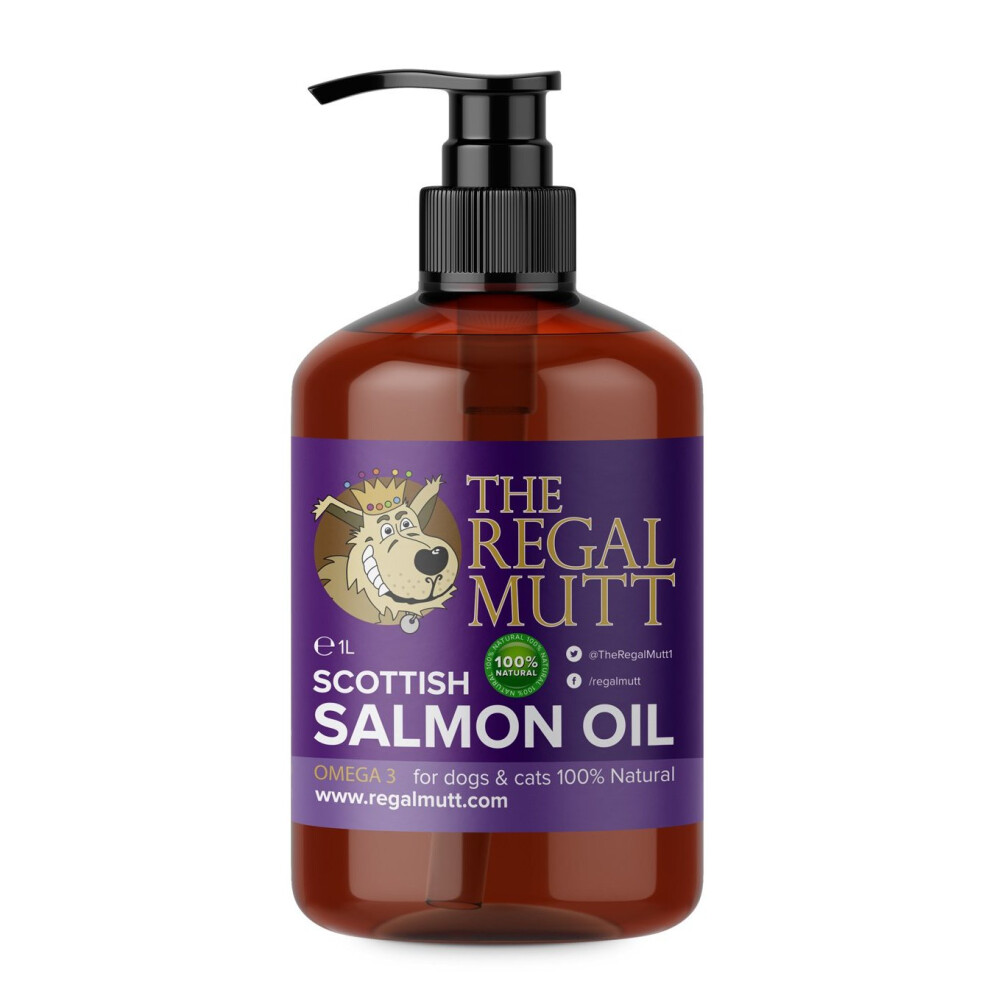 The Regal Mutt - Fish Oil For Dogs (1 Litre) Salmon