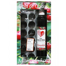 1 x Sour Cherry Liquor from Obidos Mariquinhas + 12 Chocolat cups