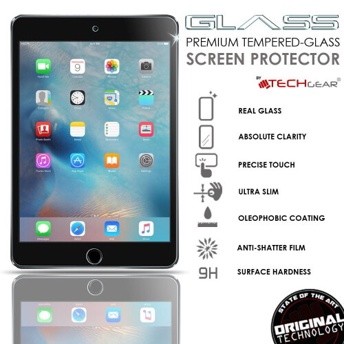 Techgear TECHGEAR® iPad Mini 4 GLASS Edition Genuine Tempered Glass Screen Protector 1