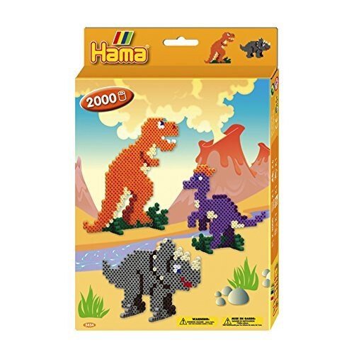 Hama Beads Hama Beads Dinosaurs Set including 2000 Beads