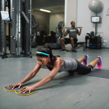 SKLZ Slidez Dubbelzijdige Oefenschijven voor Core Stabiliteit, Geel