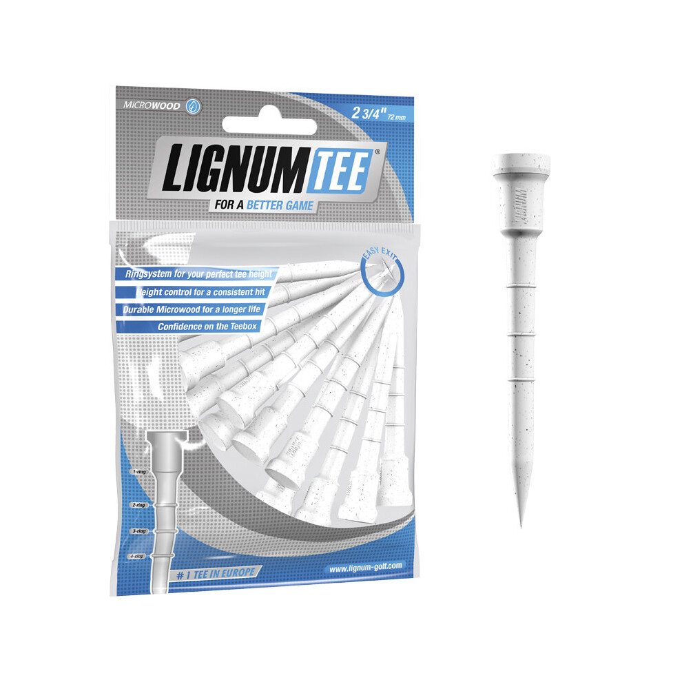 Lignum Tee 2 3/4 Pack 12 White