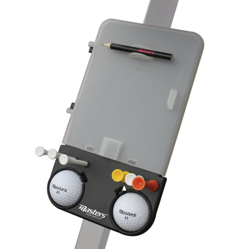 Masters Deluxe Golf Trolley Scorecard Holder Also Holds Accessories