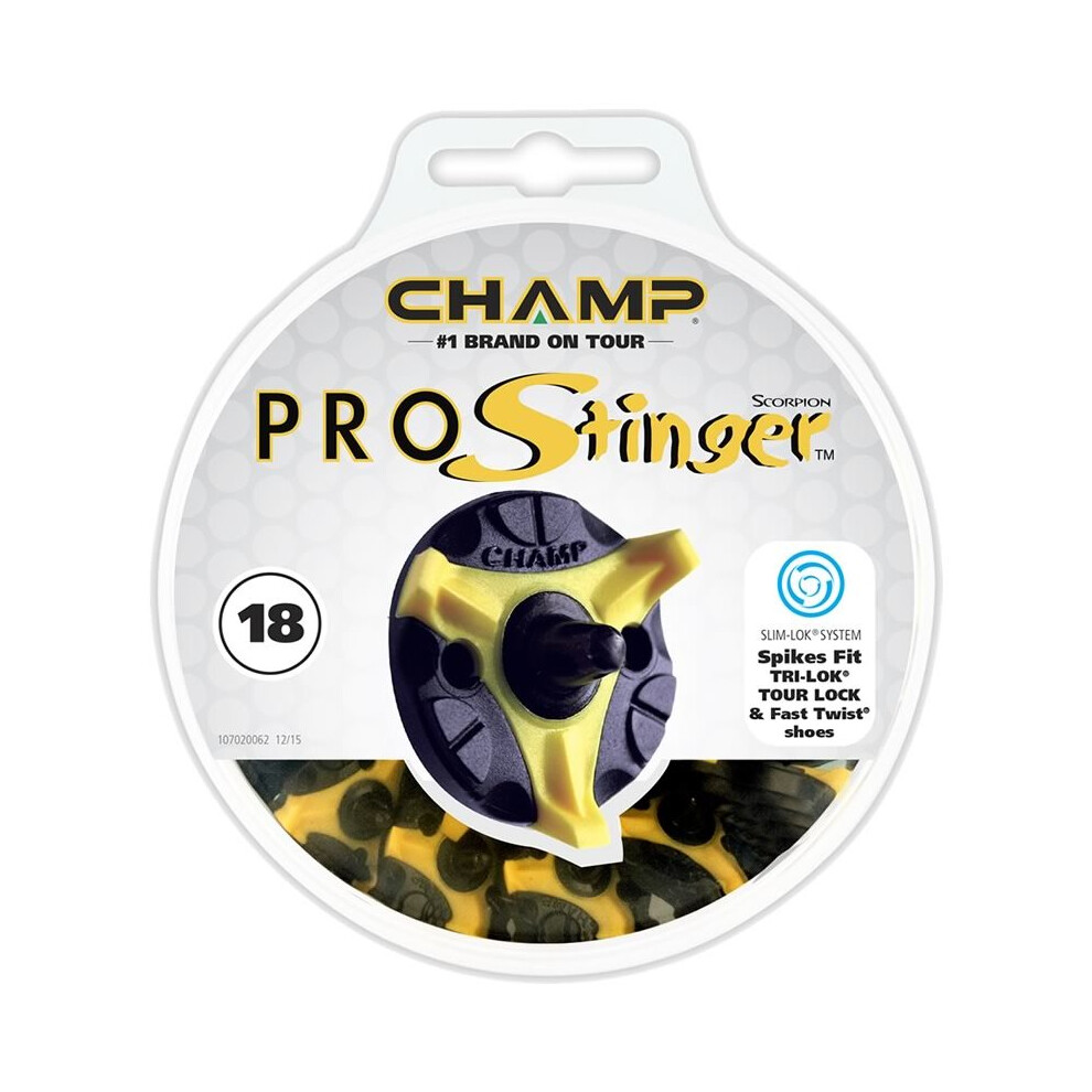 Champ Pro Stinger Golf Spikes Tri-Lok Fast Twist (Slim-Lok)